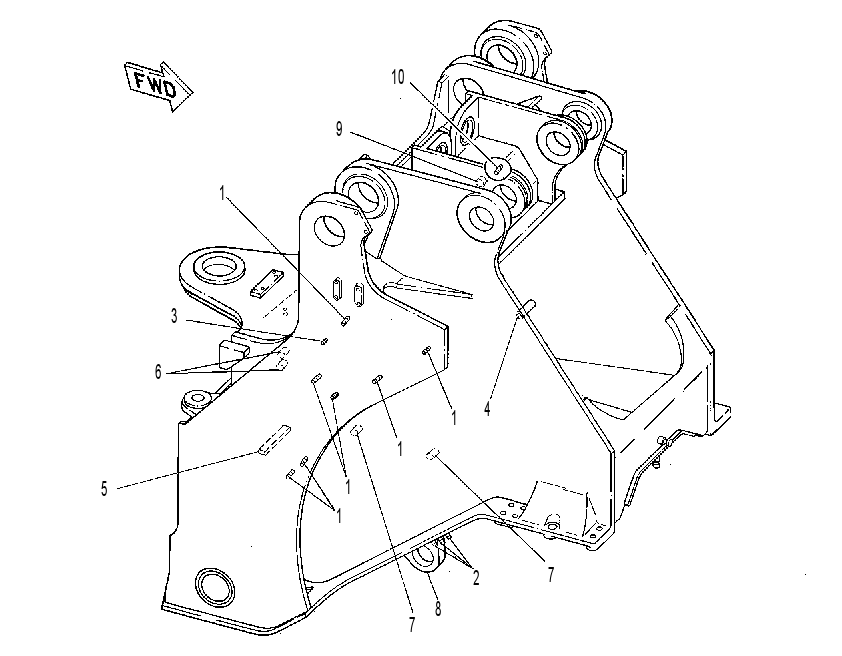 FRAME AS-LOADER 6W8947 CAT
