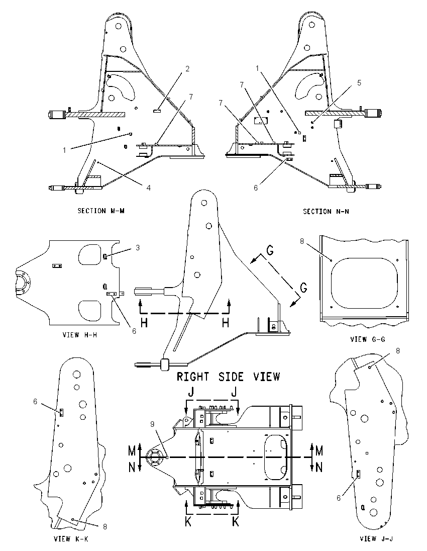 FRAME AS-LOADER 1142324 CAT