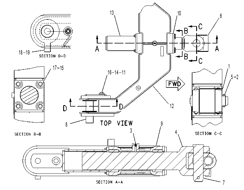 STABILIZER GP-BULLDOZER 1165121 CAT