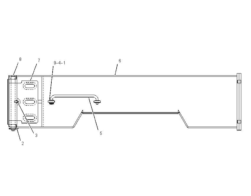 HINGE GP-ROADING FENDER 1310384 CAT