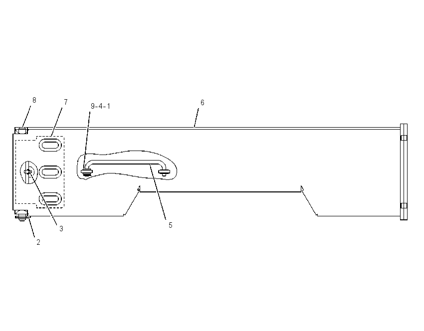 HINGE GP-ROADING FENDER 1310385 CAT