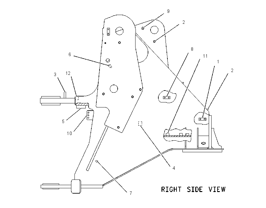FRAME AS-LOADER 1066619 CAT