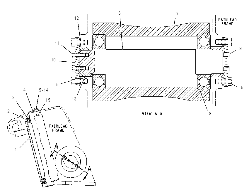 FAIRLEAD GP-WINCH 2V8330 CAT