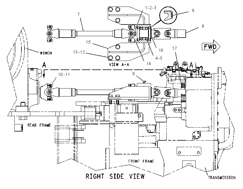 DRIVE GP-WINCH 9U0638 CAT