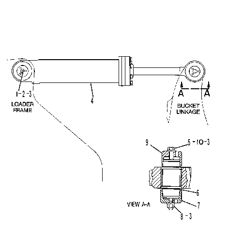 CYLINDER & MTG GP-TILT 1029213 CAT