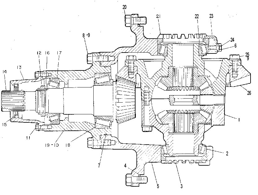 Дифференциал с конической передачей 6W1492 CAT