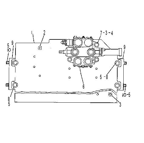 Управляющий клапан с креплением 5V0848 CAT