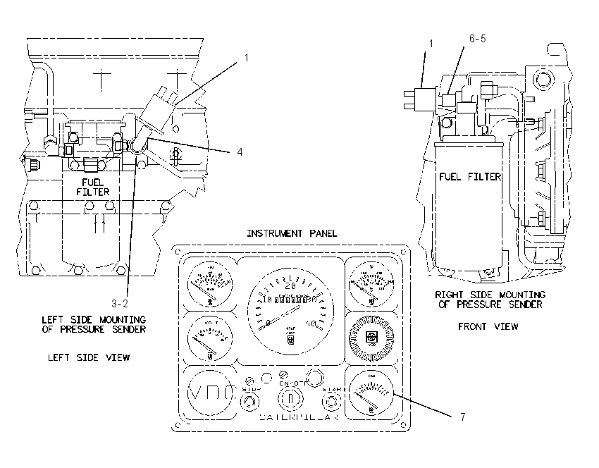 GAUGE GP-FUEL PRESSURE 7E3724 CAT