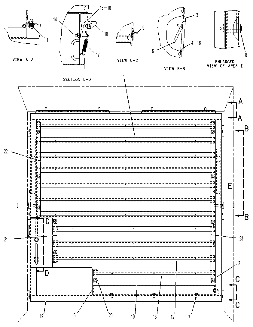 LOUVER GP 1018686 CAT