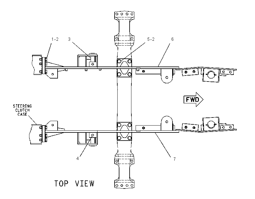FRAME GP-MAIN 8Y8214 CAT