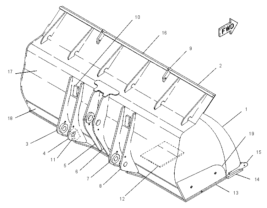 BUCKET AS-PENETRATION 1090222 CAT