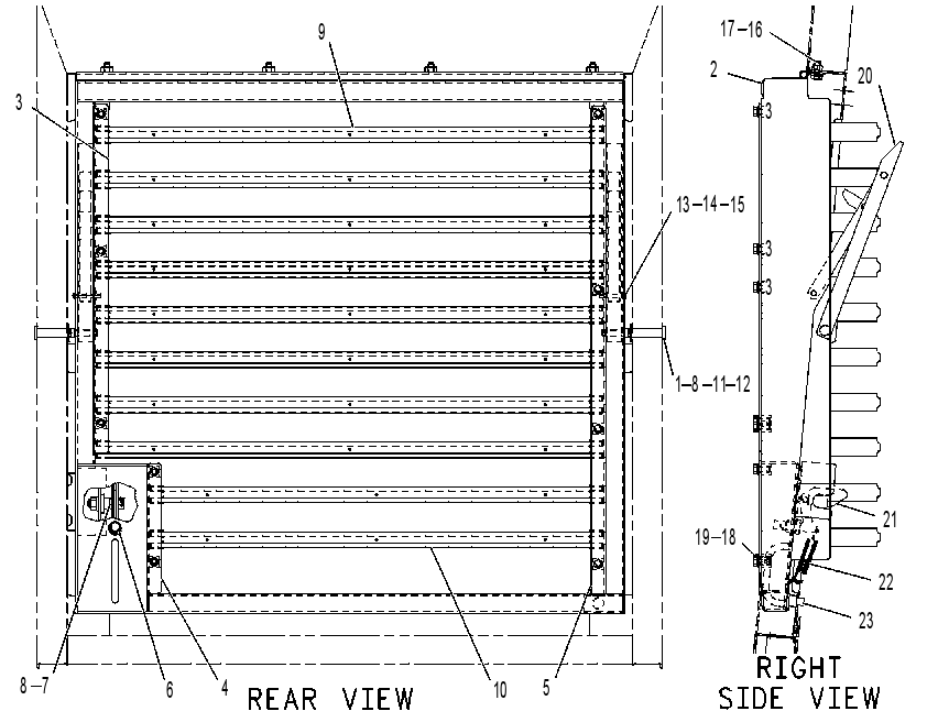 LOUVER GP 1045404 CAT