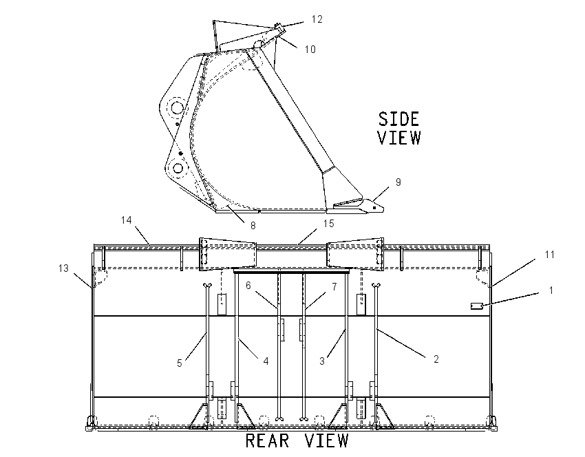 BUCKET AS-PENETRATION 1057882 CAT