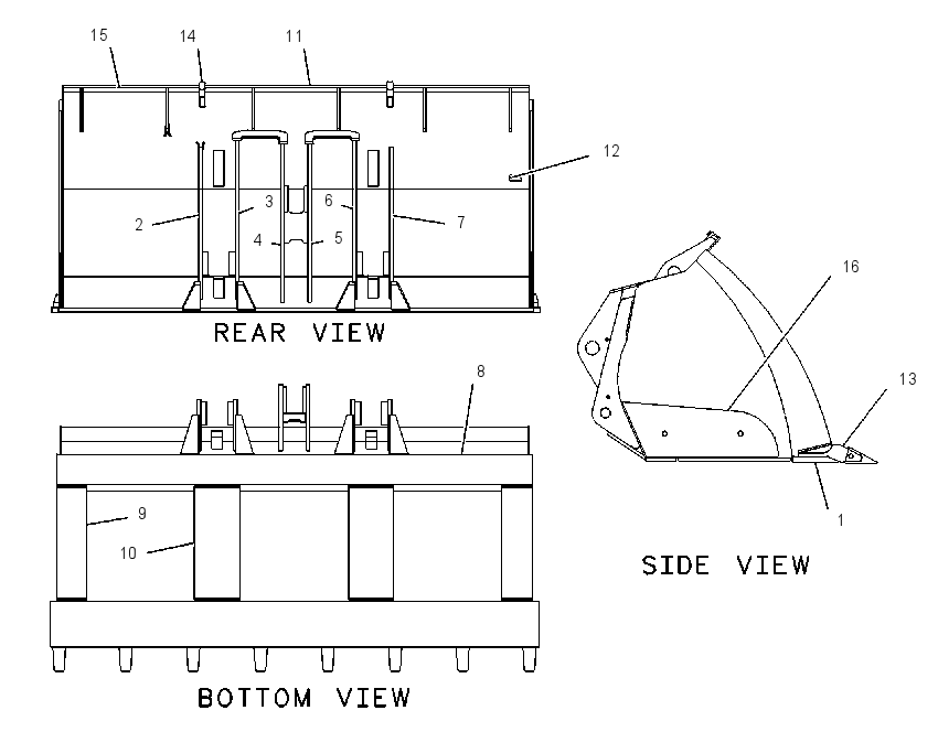 BUCKET AS-PENETRATION 1087944 CAT
