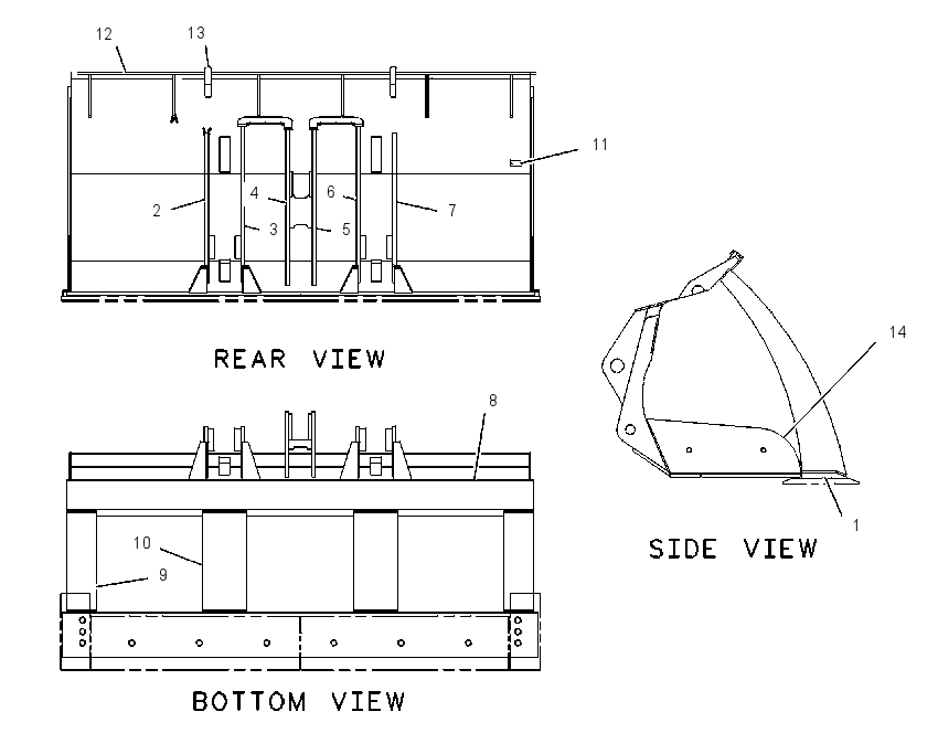 BUCKET AS-PENETRATION 1087946 CAT