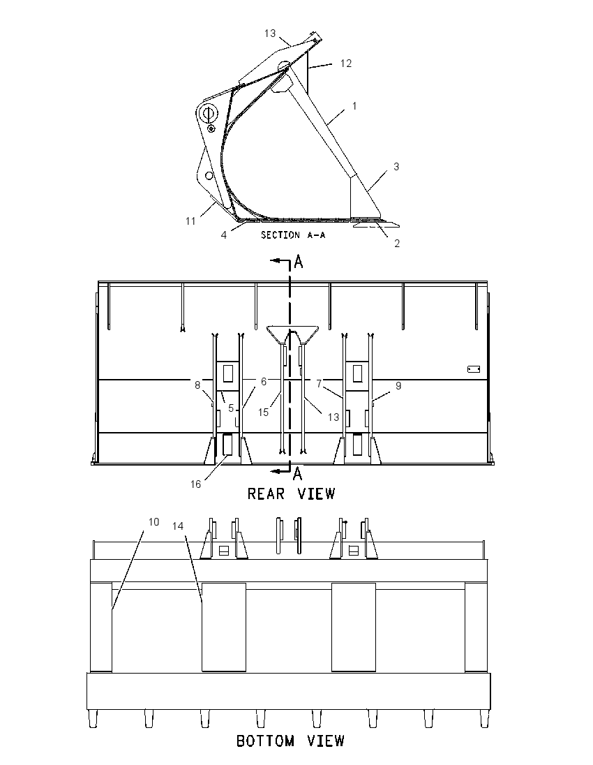 BUCKET AS-PENETRATION 1106745 CAT