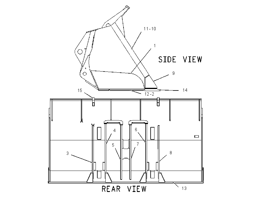 BUCKET AS-PENETRATION 1070194 CAT