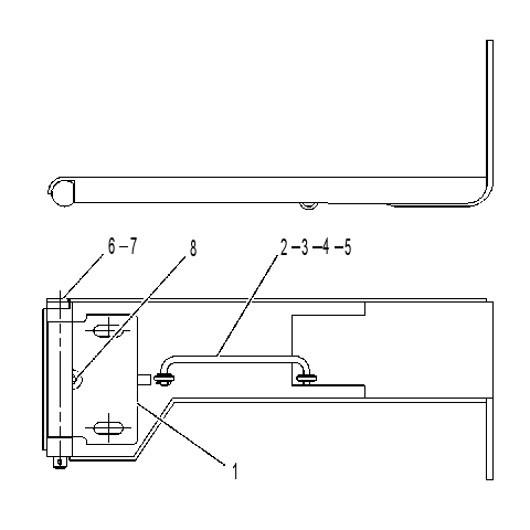 HINGE GP-ROADING FENDER 1221215 CAT