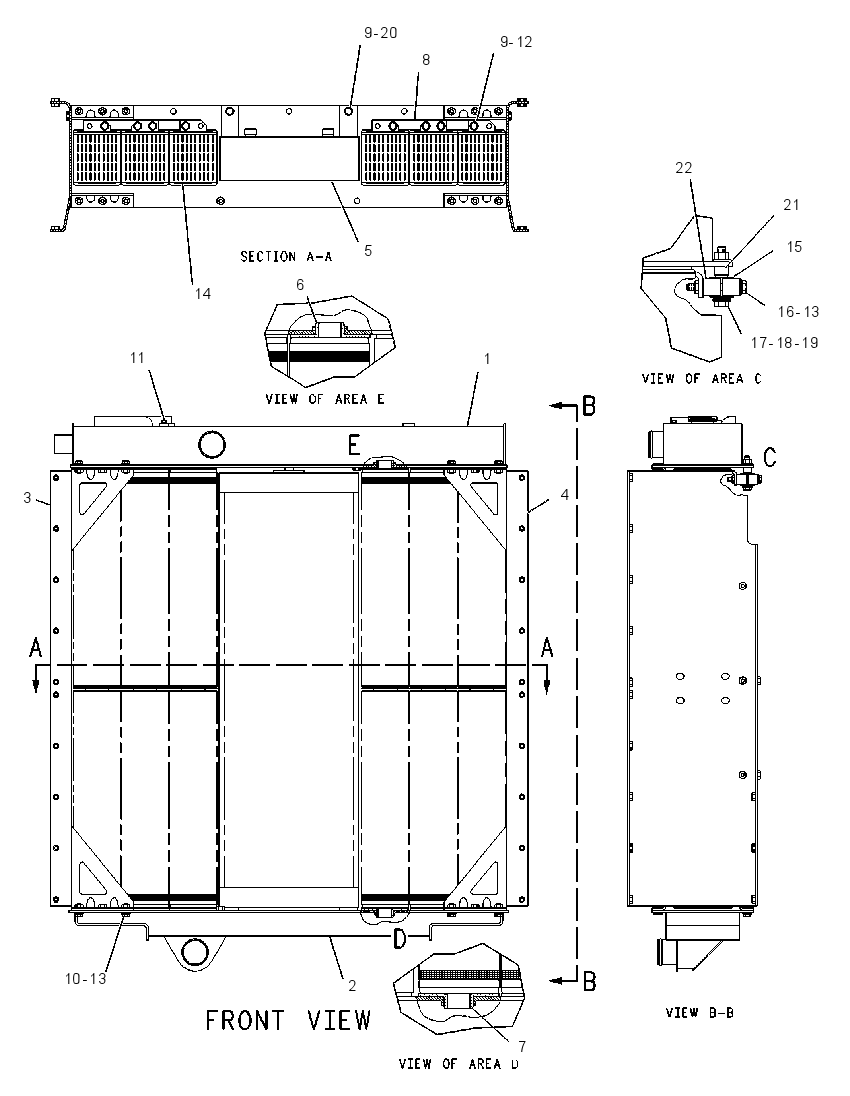 Радиатор 1246505 CAT