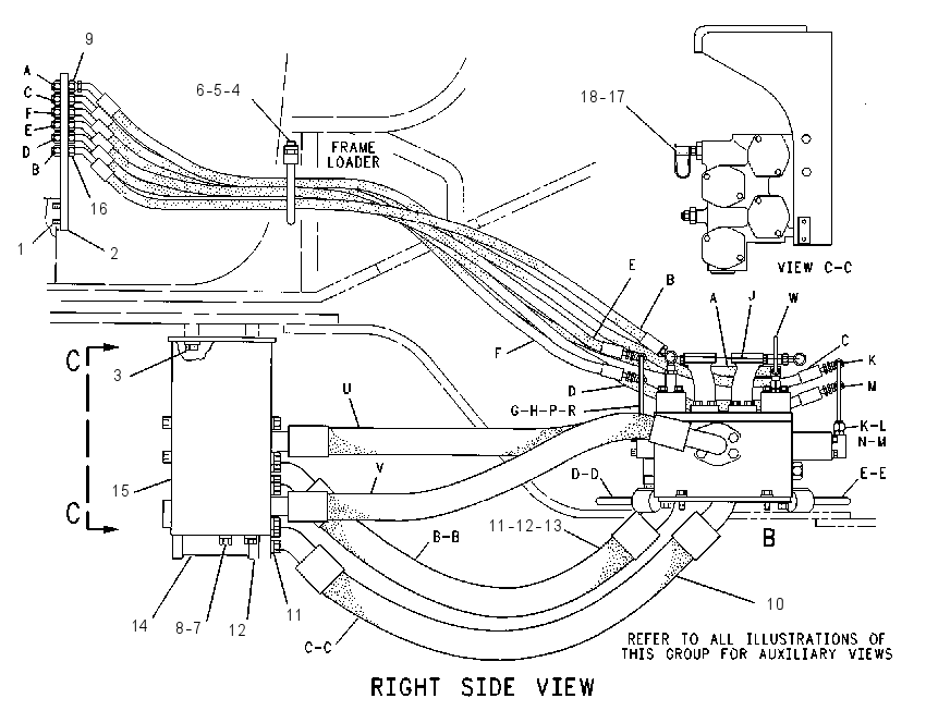 VALVE & LINES GP-HYD CONTROL 9U3381 CAT