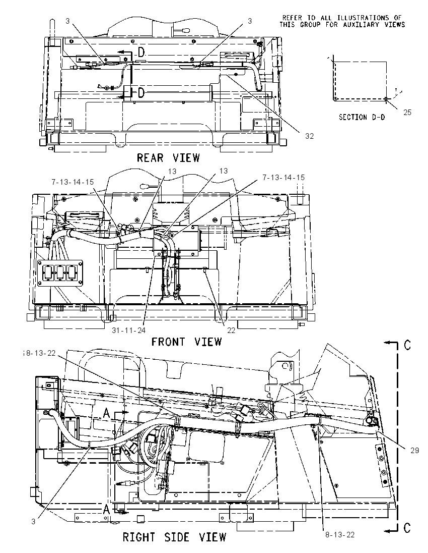 Проводка площадки 1148156 CAT