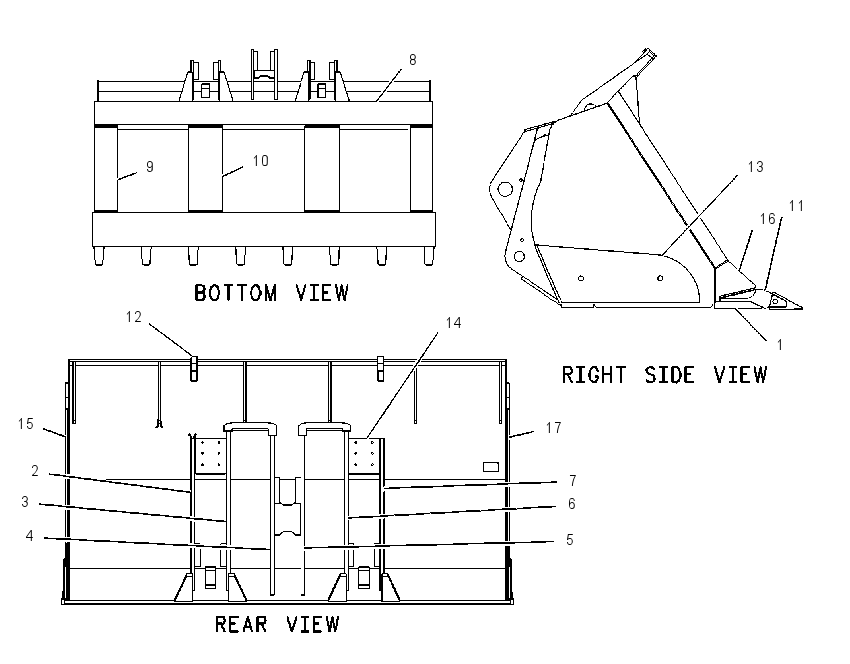 BUCKET AS-PENETRATION 1295557 CAT