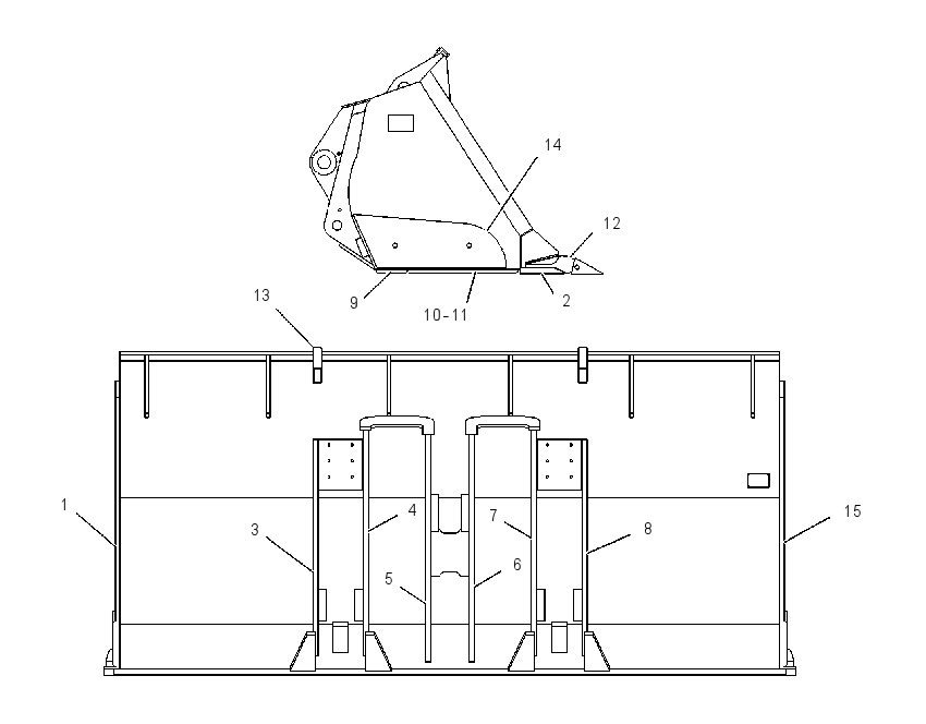 BUCKET AS-PENETRATION 1295559 CAT