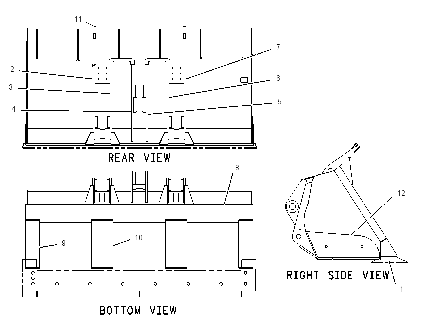 BUCKET AS-PENETRATION 1295564 CAT