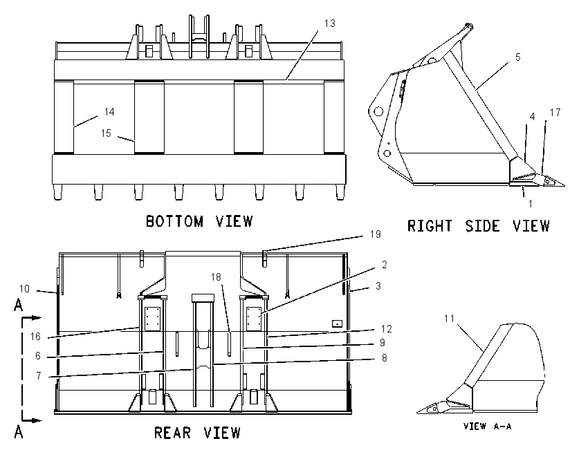 BUCKET AS-PENETRATION 1087942 CAT