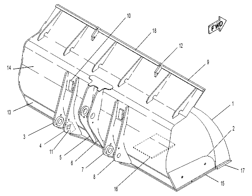 BUCKET AS-PENETRATION 1090223 CAT