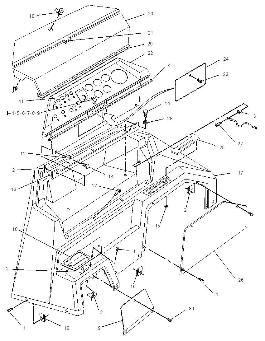 CONSOLE GP-SIDE 9R3599 CAT
