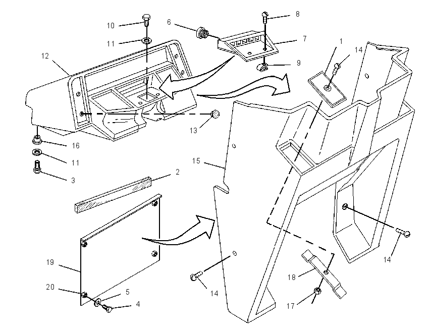 CONSOLE GP-FRONT 9R2347 CAT