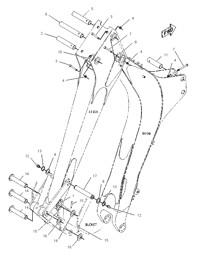 MOUNTING GP-STICK 1124430 CAT