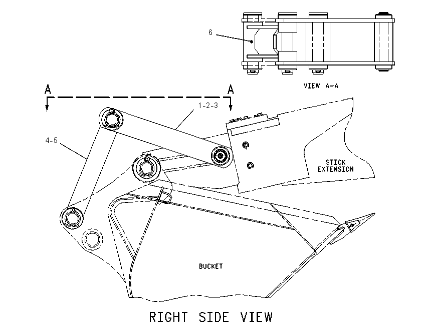 LINKAGE GP-BACKHOE BUCKET 1124786 CAT