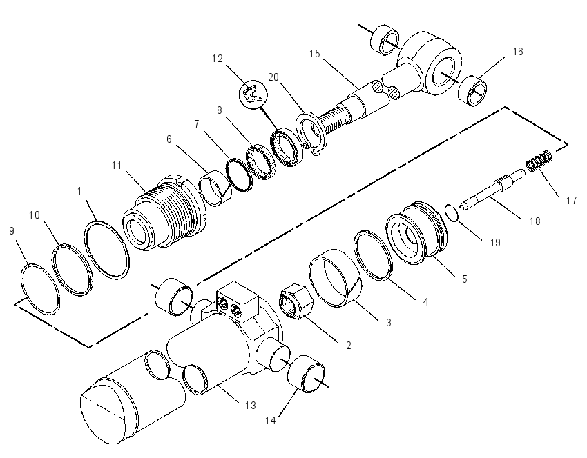 CYLINDER GP-SWING 6E5219 CAT