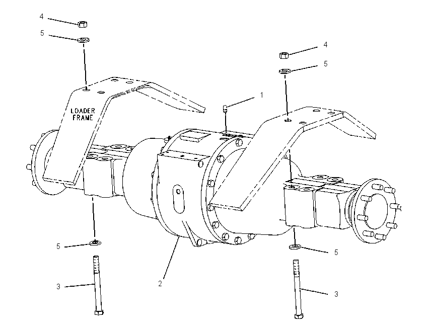 AXLE & MTG GP-REAR 1140165 CAT