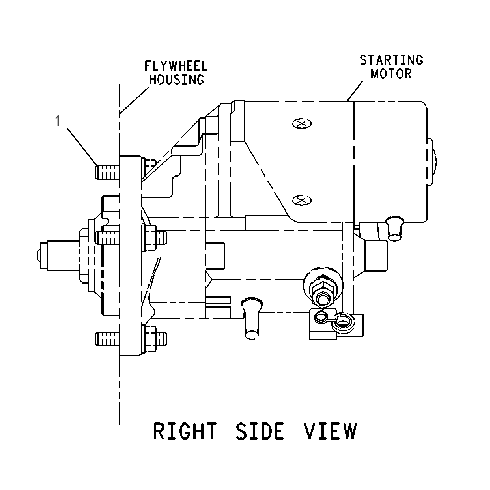 MOUNTING GP-STARTING MOTOR 1304654 CAT