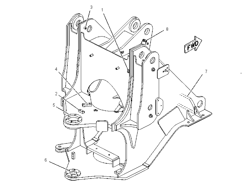 FRAME AS-LOADER 1133900 CAT