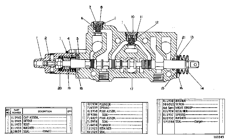 Клапан управляющий 3G3446 CAT
