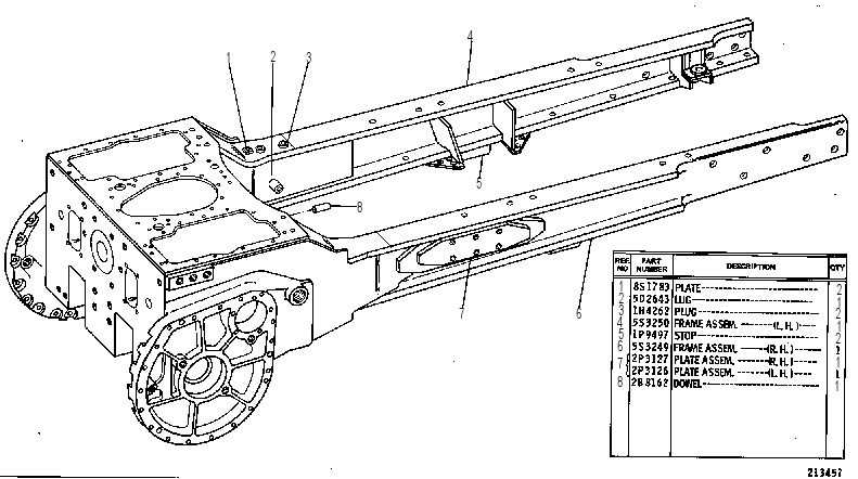 CASE & FRAME AS 8P1053 CAT