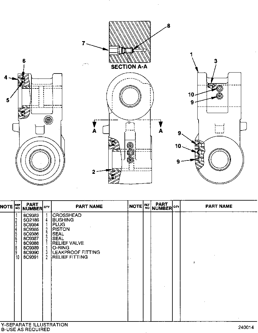 CROSSHEAD AS 8C9372 CAT