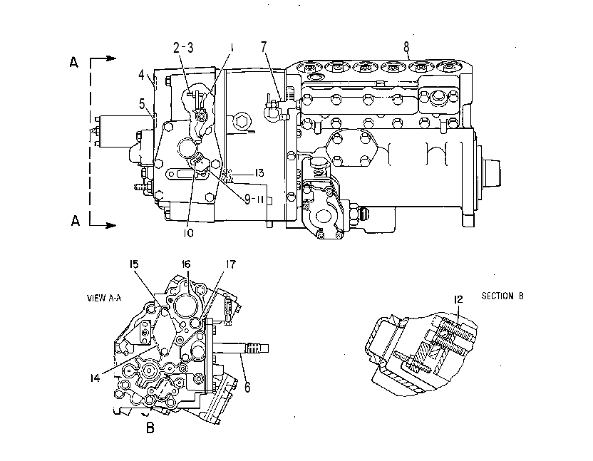ТНВД с регулятором 1W7277 CAT