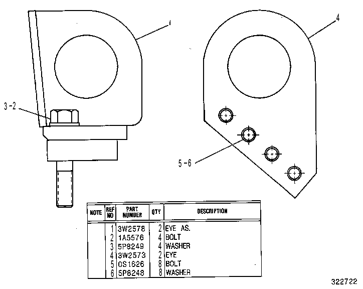Грузоподъёмное устройство 3W2577 CAT