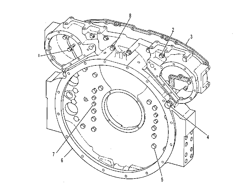 Картер маховика 2W7503 CAT