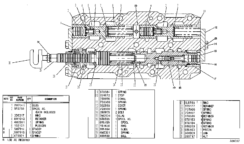 Клапан-селектор с регулятором давления 6T9659 CAT