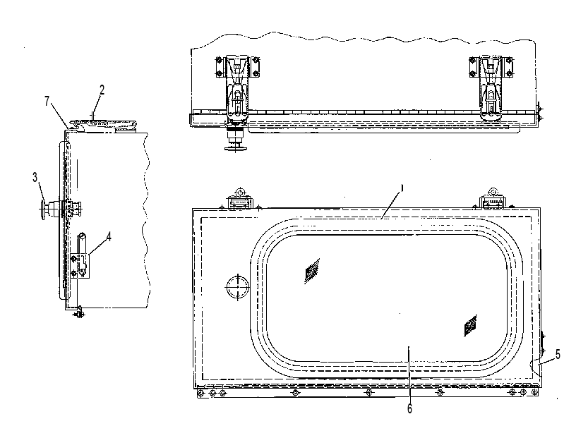 Дверь смотровая 7W0202 CAT