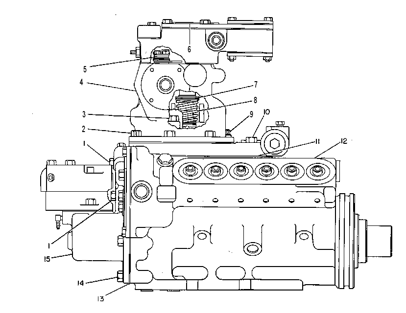 PUMP GP-GOV, FUEL INJ & TFR 4W8707 CAT