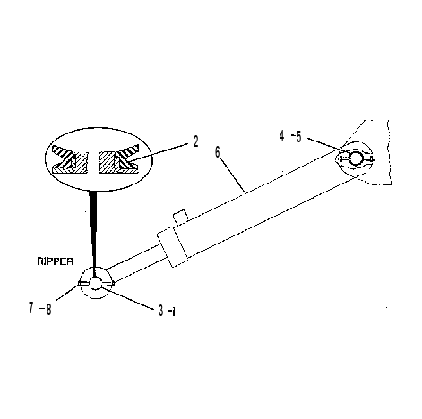 RIPPER CYLINDER AND MOUNTING 3G4879 CAT