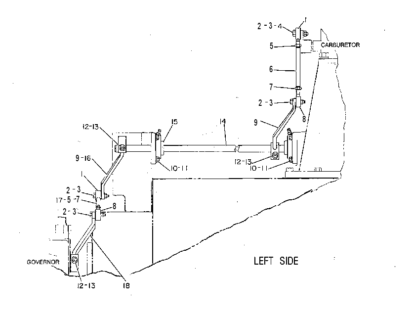 CONTROL GP-CARBURETOR 4W5567 CAT