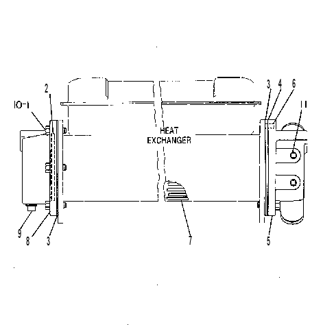 Теплообменник 1W1051 CAT